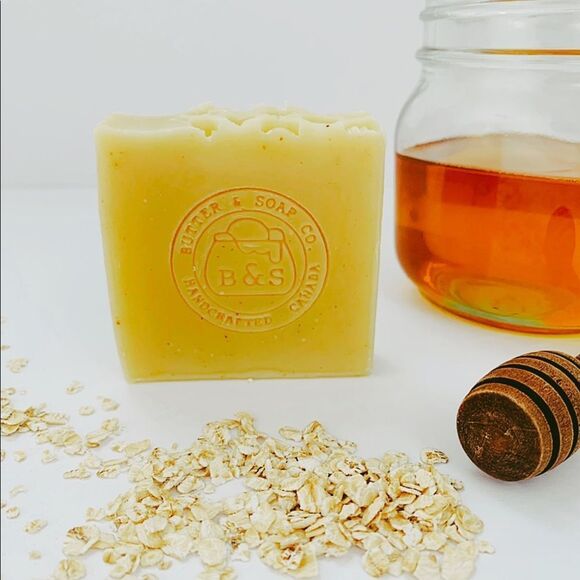 3 Bars-Handmade Honey Oat Shea Butter Unscented - Picture 4 of 4